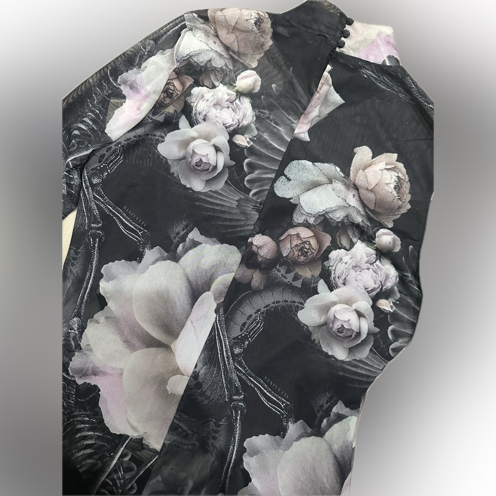 ALL SAINTS Elia Iris Micro-Mesh Bodysuit - Picture 12 of 16